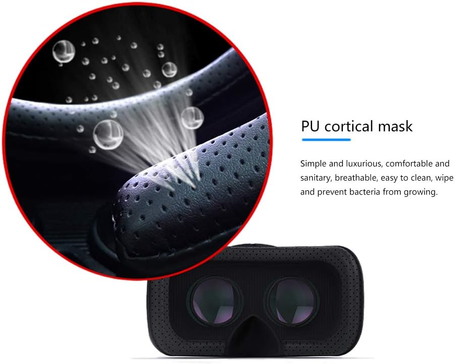 HD Virtual Reality Headset w/Controller/Gamepad,VR Headsets for iPhone/Android,3D VR Glasses for TV, Movies & Video Games-VR Goggles Compatible with iOS, Android Phones