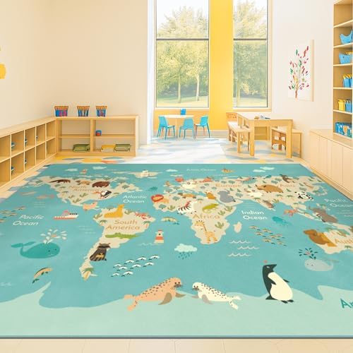 Large 8x10 Playroom Rugs by HazoHaus