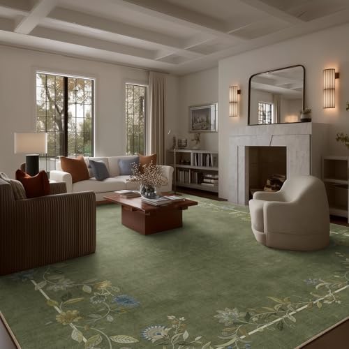 10x14 Area Rugs for Living Room: Washable Bedroom Rug Non Slip Soft Carpet - Image 2
