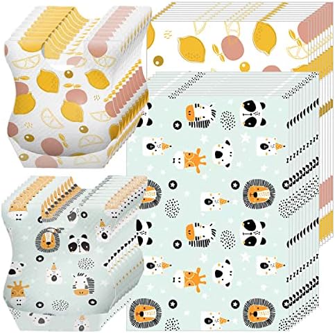 40 pcs Disposable Bibs and Placemats by CNYMANY