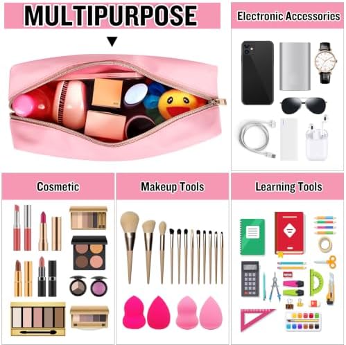 Chenille Letter Clear Makeup Bags Mama Pouch, Preppy Patch Makeup Bag - Image 5