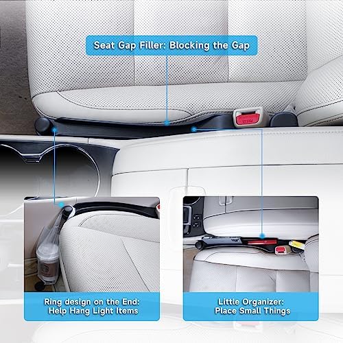 Givifive Car Seat Gap Filler Organizer Soft Foam 3IN1 Storage Slot & Hook - Image 3