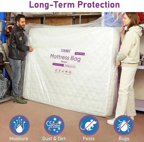 ZCHENBS® - Queen Mattress Bags for Moving, Waterproof Mattress Storage Bag - Image 6