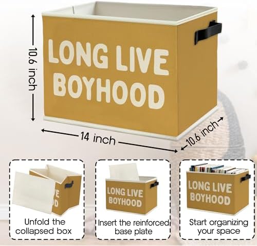 Long Live Boyhood Boys Storage Bins Box - Image 6