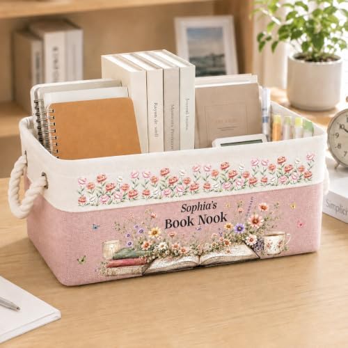 Custom Book Storage Basket - Image 2