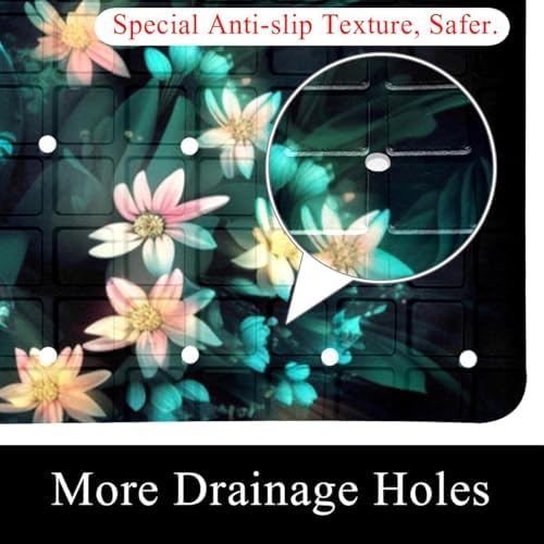 Shower Mat Bathtub Mat, 26.8x15.1 inch, Non-Slip Bath Mat - Image 2