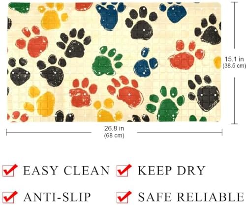 Non Slip Bathtub and Shower Mat 26.8x15.1 inch, Bath Mat - Image 4