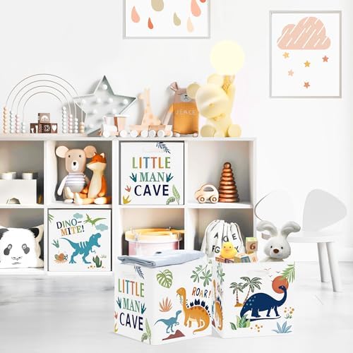 Clastyle 11.8" Dinosaur Storage Basket Set of 3 - Image 3