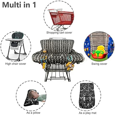 Shopping Cart Cover for Baby boy Girl, Soft Padded Infant High Chair Cover - Image 5