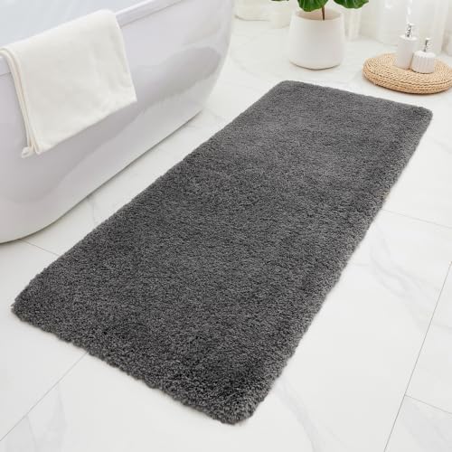 ILANGO Bathroom Rugs 70" × 24", Extra Soft Absorbent Microfiber Bath Rugs by ILANGO