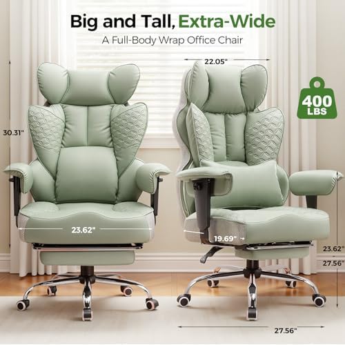 GTPLAYER Big and Tall Gaming Chair 400lbs Heavy Duty Office Chair - Image 3