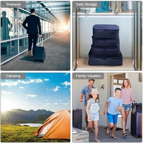 LANSKLBD 6/8 Set Packing Cubes for Suitcases Travel Luggage Packing Organizers - Image 5