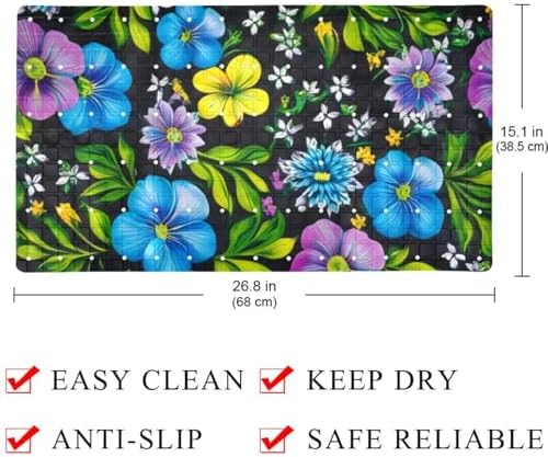 Non Slip Shower Mat Bathtub Mat 15.1x26.8 Inch, Quick Dry Bath Mat - Image 4