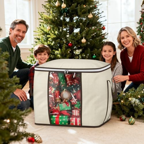 SLEEPING LAMB 170L Huge Blanket Storage Bag, Sturdy Oxford Fabric Comforter - Image 7