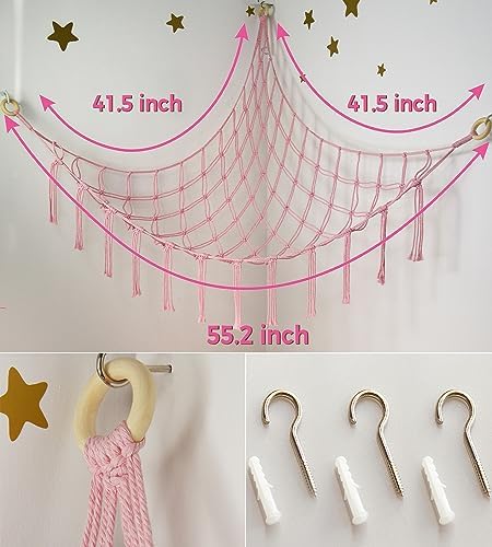 Stuffed Animal Storage Hammock Corner Net - Image 5