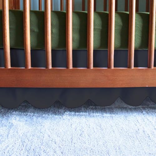 100% Microfiber Scalloped Crib Skirt 28"x 52" by Unknown