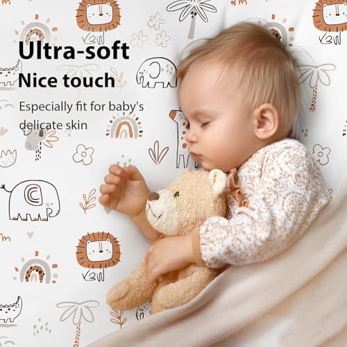 Baby Bedside Bassinet Sheets Fitted, 33”x20” Compatible - Image 3