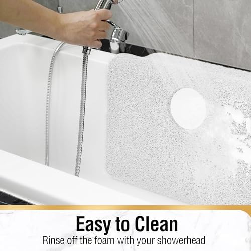 HITSLAM Square Shower Mat, 40 x 40 Inch Non Slip Bath Mat - Image 7