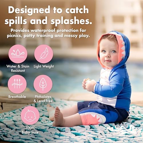 BapronBaby Willow Waterproof Splash Mat Catch All Floor Cover - Image 5