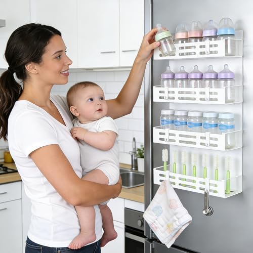 4 Pack Magnetic Baby Bottle Organizer - Image 7