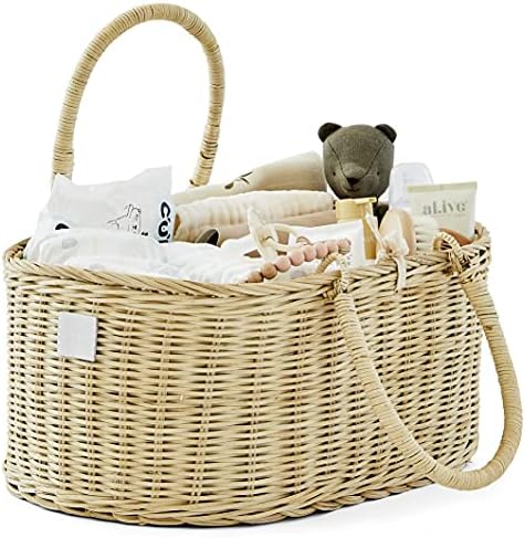 BEBE BASK Premium Baby Diaper Caddy Organizer Basket by BEBEBASK%C2%AE