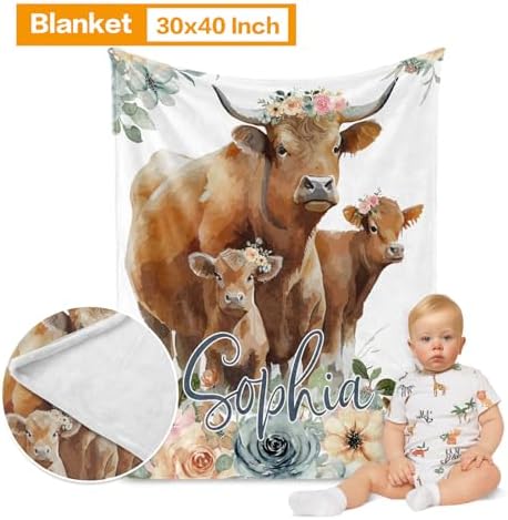 Custom Highland Cow Crib Bedding Set - Image 2
