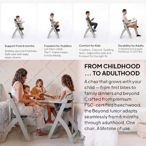 Abiie Beyond Junior Convertible Wooden High Chair - Image 4