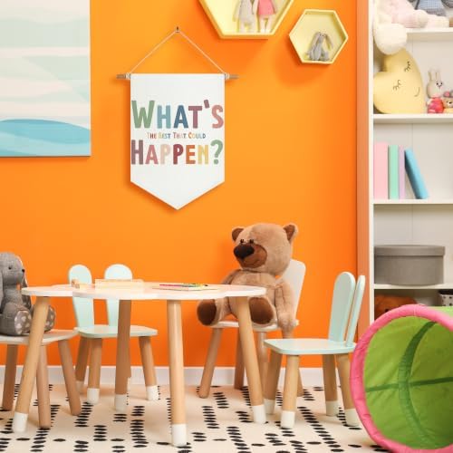 Positive Affirmations What's the Best That Could Happen Canvas Banner - Image 4