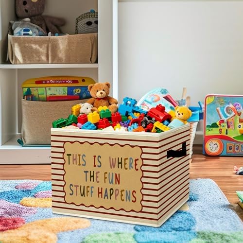 Rustic Playroom Storage Bins Boxes - Image 2