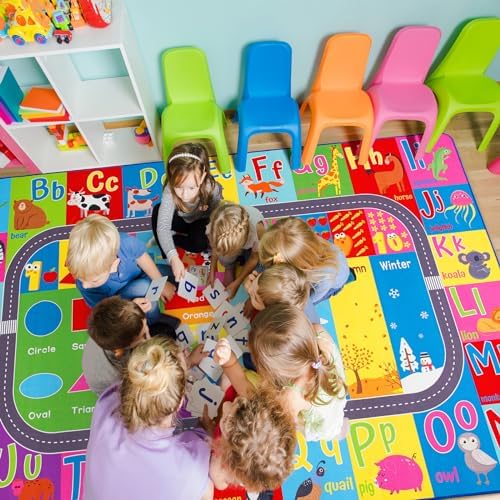 HOMORE Kids Educational Rug, 5x7 Kids Collection Area Rug - Image 2