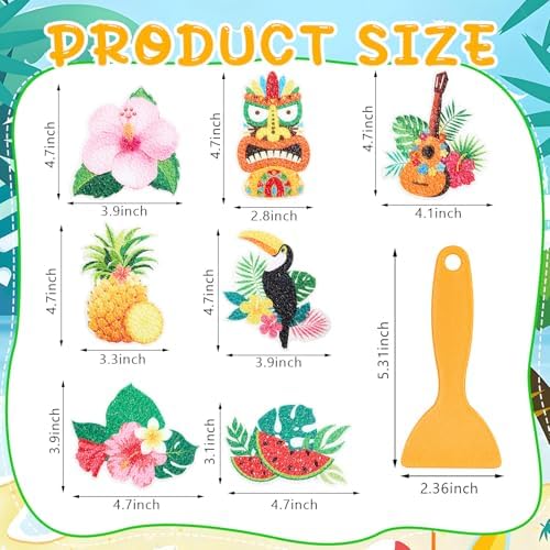 Fullhawl 30 Pcs Tropical Non Slip Shower Stickers, Bathtub Safety - Image 2
