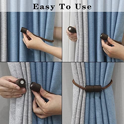 Magnetic Curtain Tiebacks Holdbacks Decorative Tie Backs - Image 4