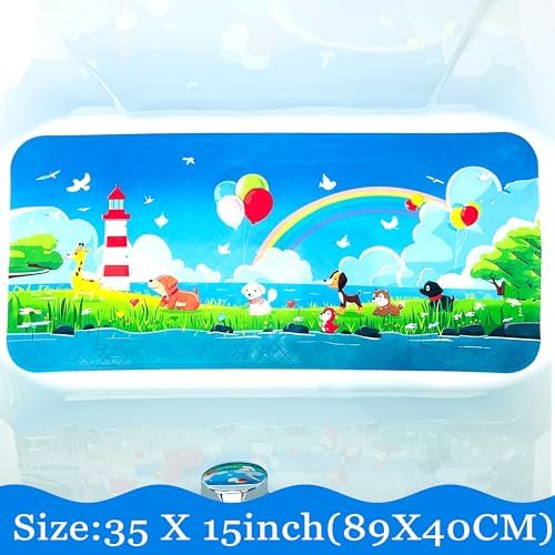 BEEHOMEE Kids Bath Mat for Tub, Non-Slip Toddler Bathtub Mat - Image 2