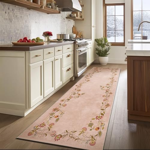 Washable Kitchen Rug Runner for Hallway: 2'6"x8' Carpet Runner Rug Non Slip by palohom