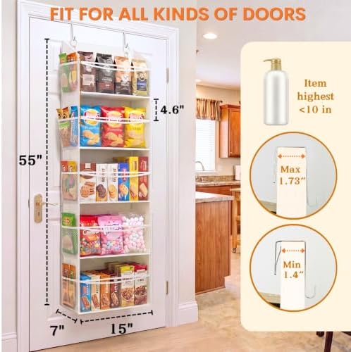 Ofiray-home 5Tiers Over Door Organizer, Weekly Clothes Organizer - Image 4