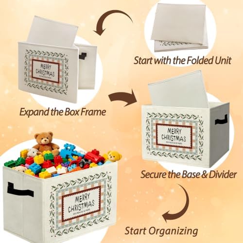 Vintage Merry Christmas Storage Box - Image 6