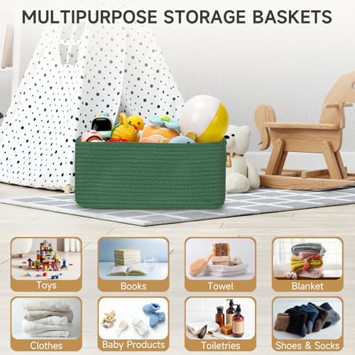 3 Pack Storage Baskets for Organizing, 13.7×9.5×6.3" - Image 6