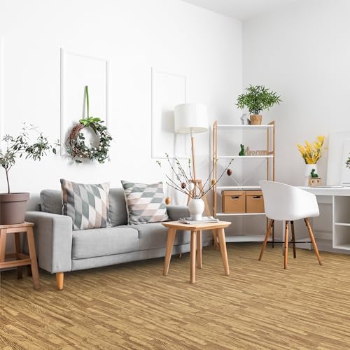 Sorbus Wood Grain Floor Tiles Foam Mat EVA Interlocking Mats Tile 3/8-Inch - Image 3