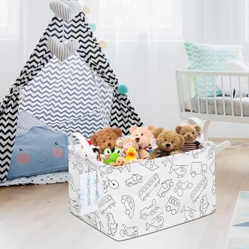 Rectangular Collapsible Vehicle Storage Basket Nursery Organizer - Image 7
