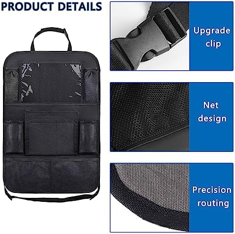 Aokdom 2PCS Car Seat Back Organizer, Extra Large Capacity Car Seat Organizer - Image 3