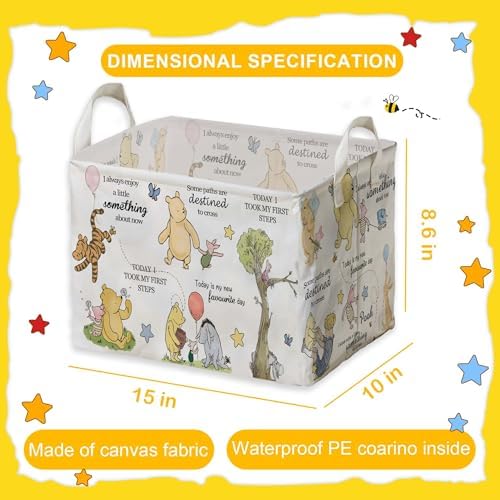 Winnie Storage Basket, The Pooh Nursery Baby Stuff, Winnie Nursery Storage - Image 2