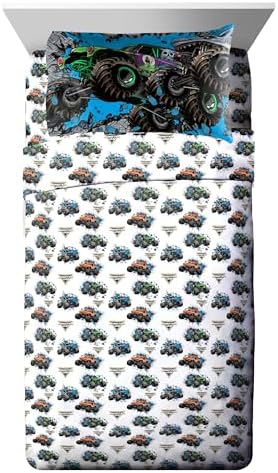 Monster Jam Twin Comforter Set 5 Piece Kids Sports Bedding - Image 6