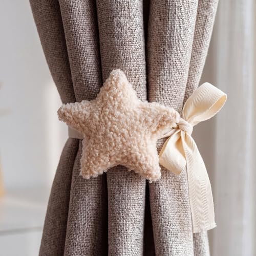 Chumia 2 Pack Moon Stars Curtain Tiebacks Cute Nursery Decor - Image 3