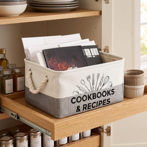 Marsui 1 Pcs Cookbook & Recipe Book Basket Cook Lover Gifts - Image 6
