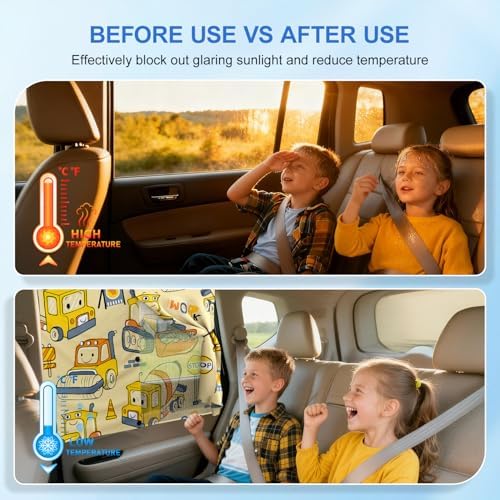Car Window ShadesCar Window Shades, 8 Strong Magnets Magnetic Side Window Sun - Image 6