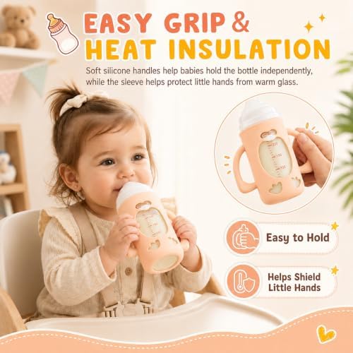 3 Pack Baby Bottle Handles & Holders - Image 6
