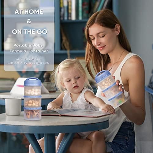 Termichy Stackable Formula Dispenser Portable: Milk Powder Container to go - Image 6