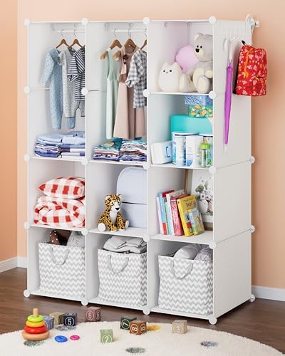 CUBEDIY Baby Closet Organizer for Nursery: Durable Baby Wardrobe for Closet by CUBEDIY