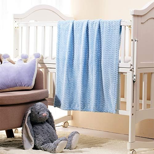 CREVENT 2Pcs 30''X40'' Cute Cozy Fluffy Warm Baby Blankets - Image 3