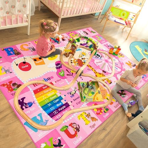 BENRON 5x7 Playroom Rug for Kids Washable, Play Mat - Image 6